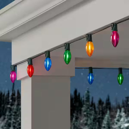 Home Accents Holiday 50 Multi-Colored C9 LED Lights Open Box