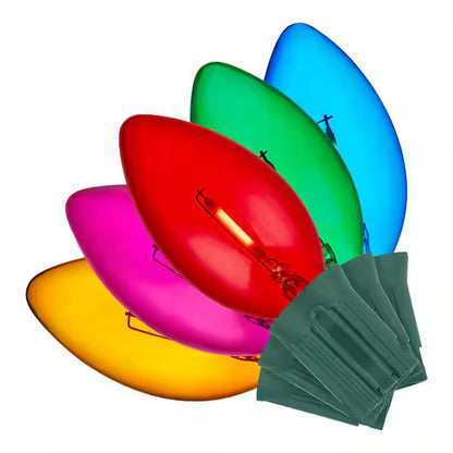 Home Accents Holiday 50 Multi-Colored C9 LED Lights Open Box