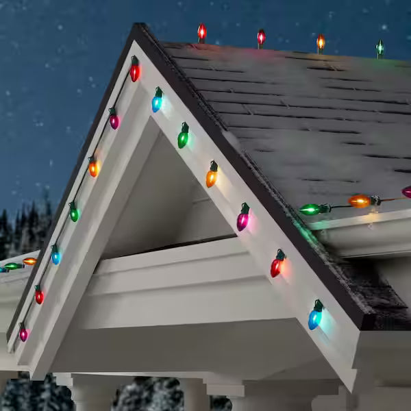 Home Accents Holiday 50 Multi-Colored C9 LED Lights Open Box