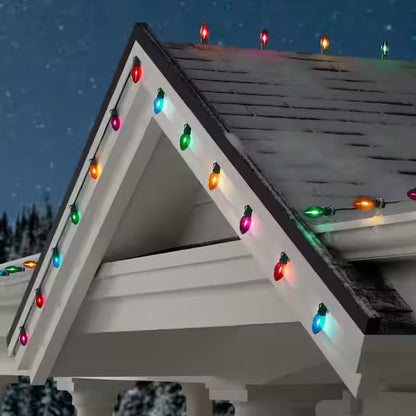 Home Accents Holiday 50 Multi-Colored C9 LED Lights Open Box