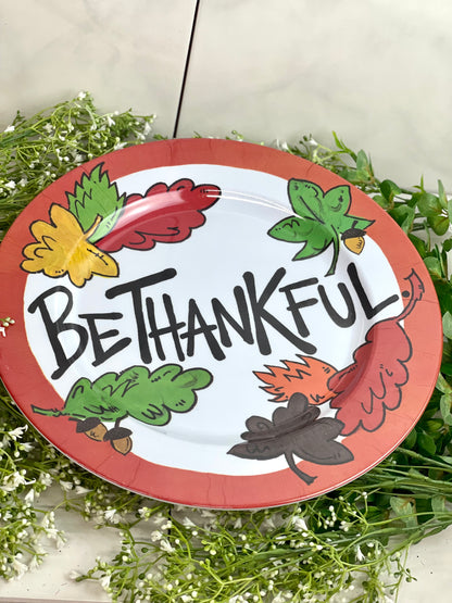 Be Thankful Melamine Plate