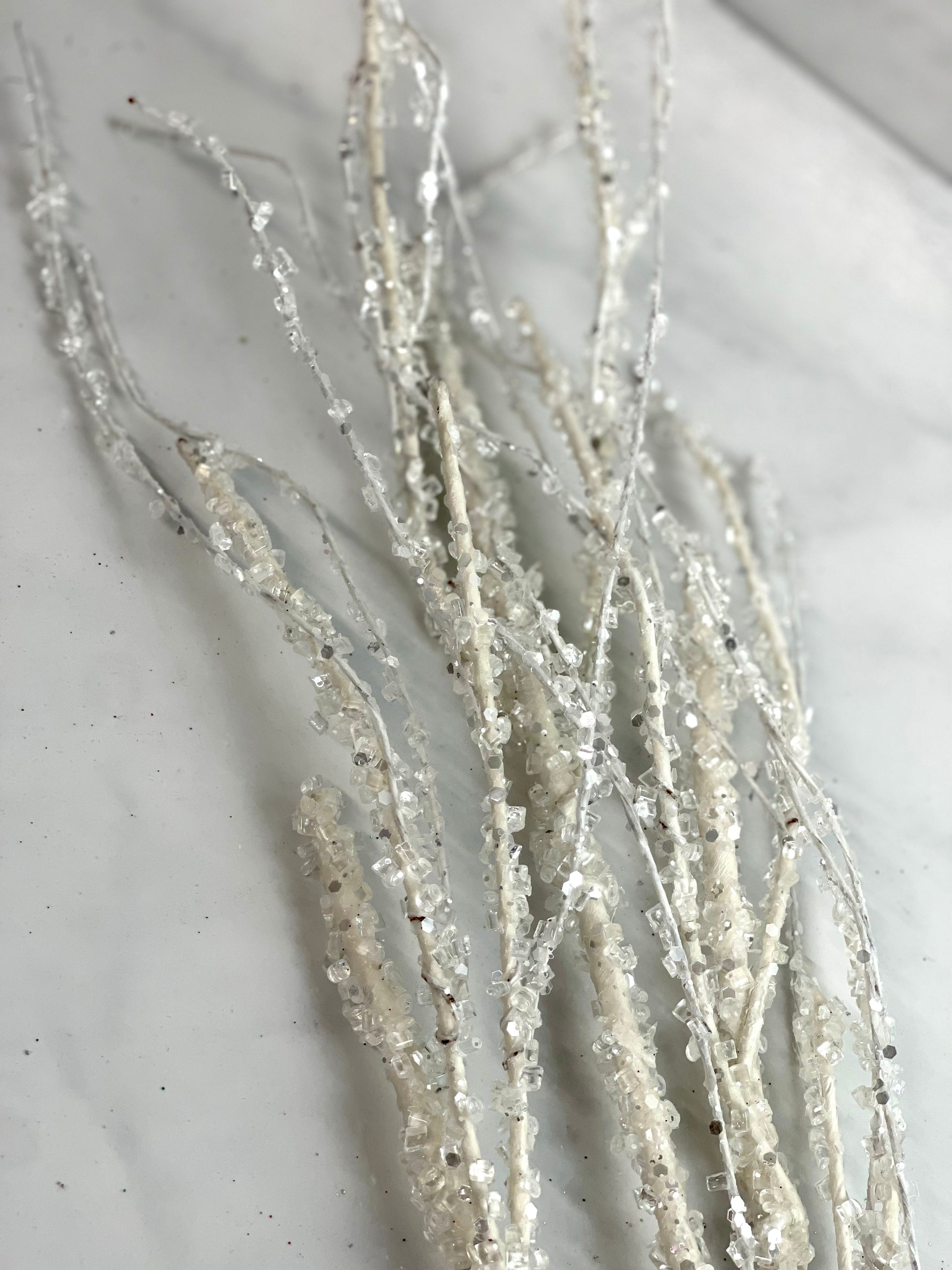 5' Iced/Glittered Plastic Twig Garland ( XAG065-SILVER ) – INTERNATIONAL  SILK