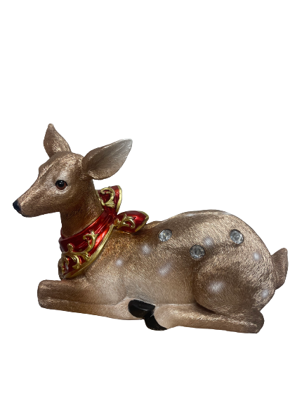 Kringle Express Laying Baby Deer Traditional