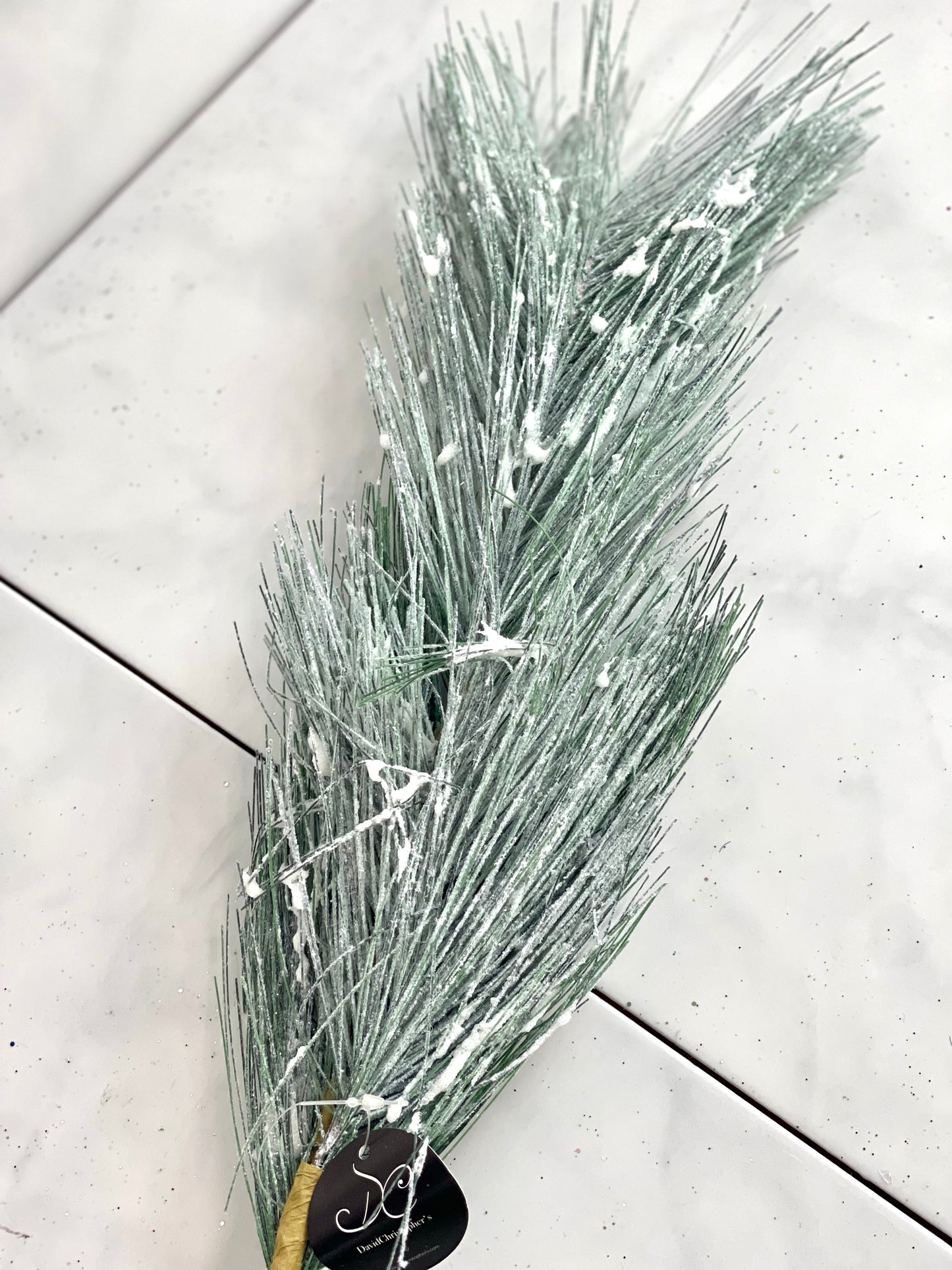 Frost Green 30 Inch Fabulous Snow Covered Pine Spray