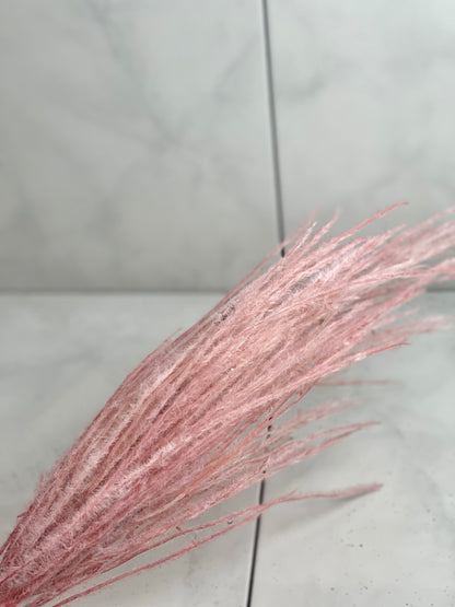 Pink Grassy Pampas Spray