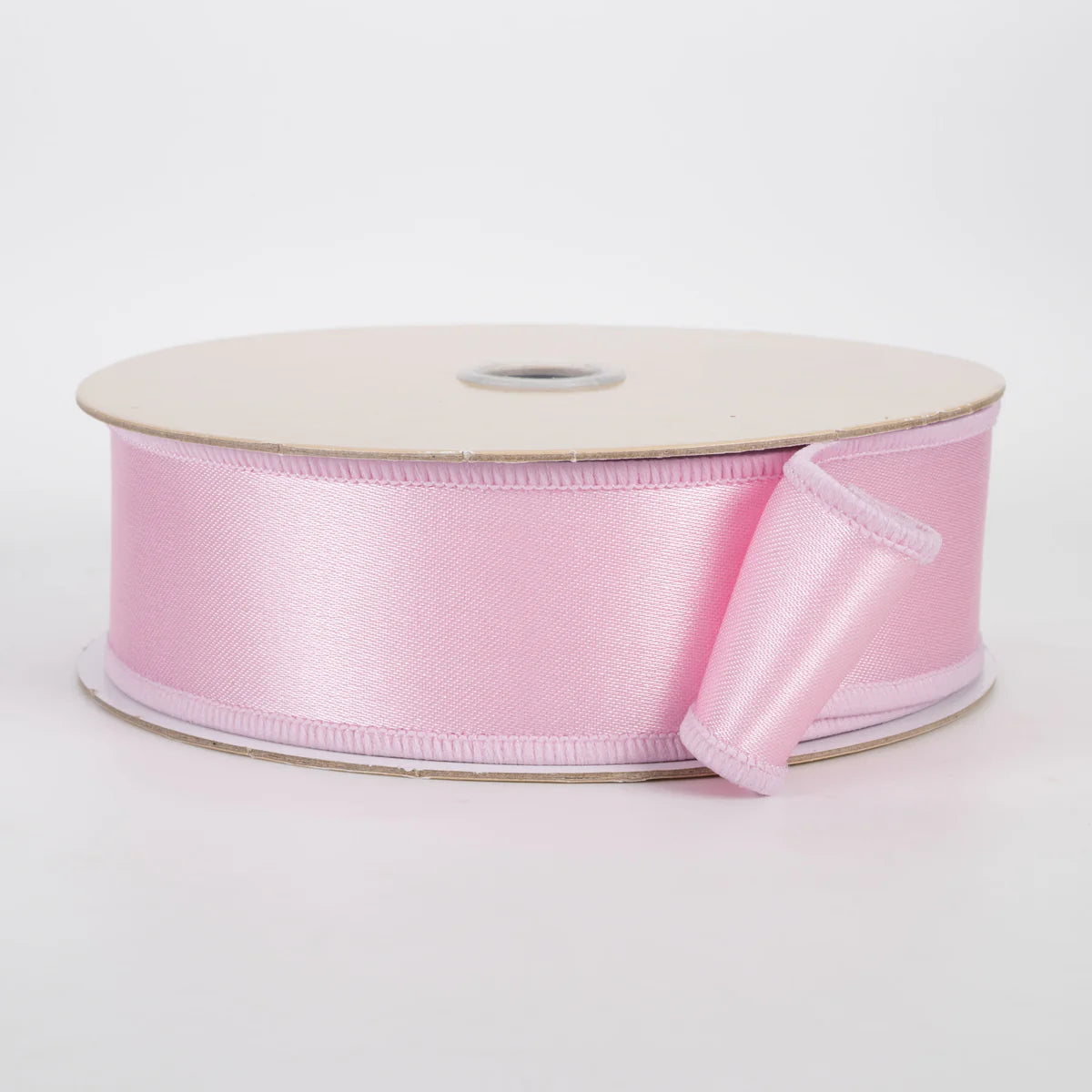 1.5 Inch By 10 Yard Light Pink Satin Fused Ribbon