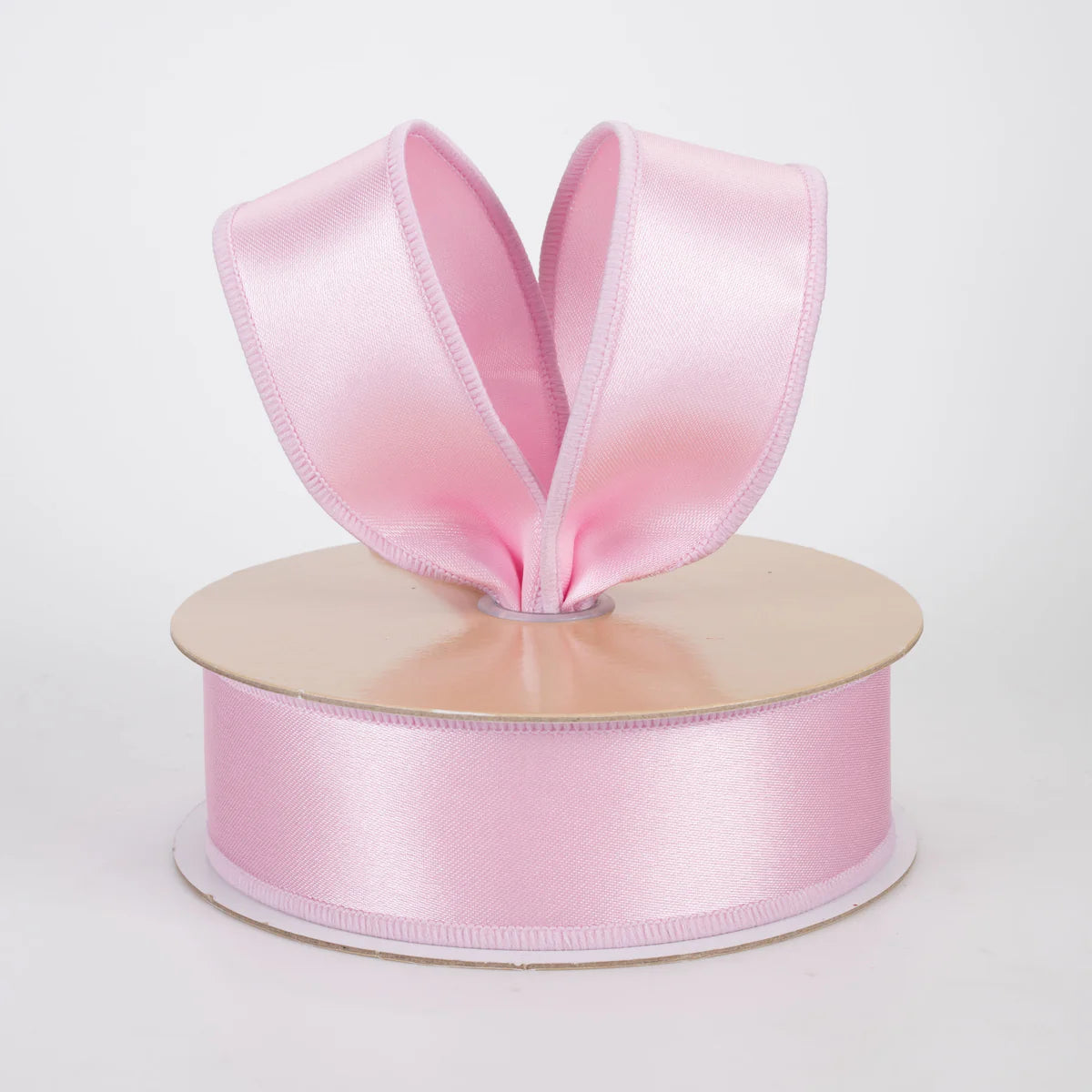 1.5 Inch By 10 Yard Light Pink Satin Fused Ribbon