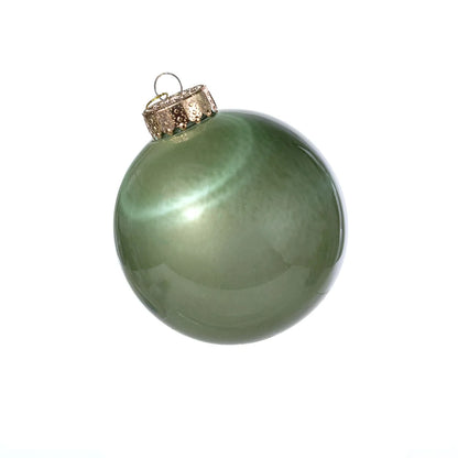4 Inch Sage Green Lacquer Ornament Ball