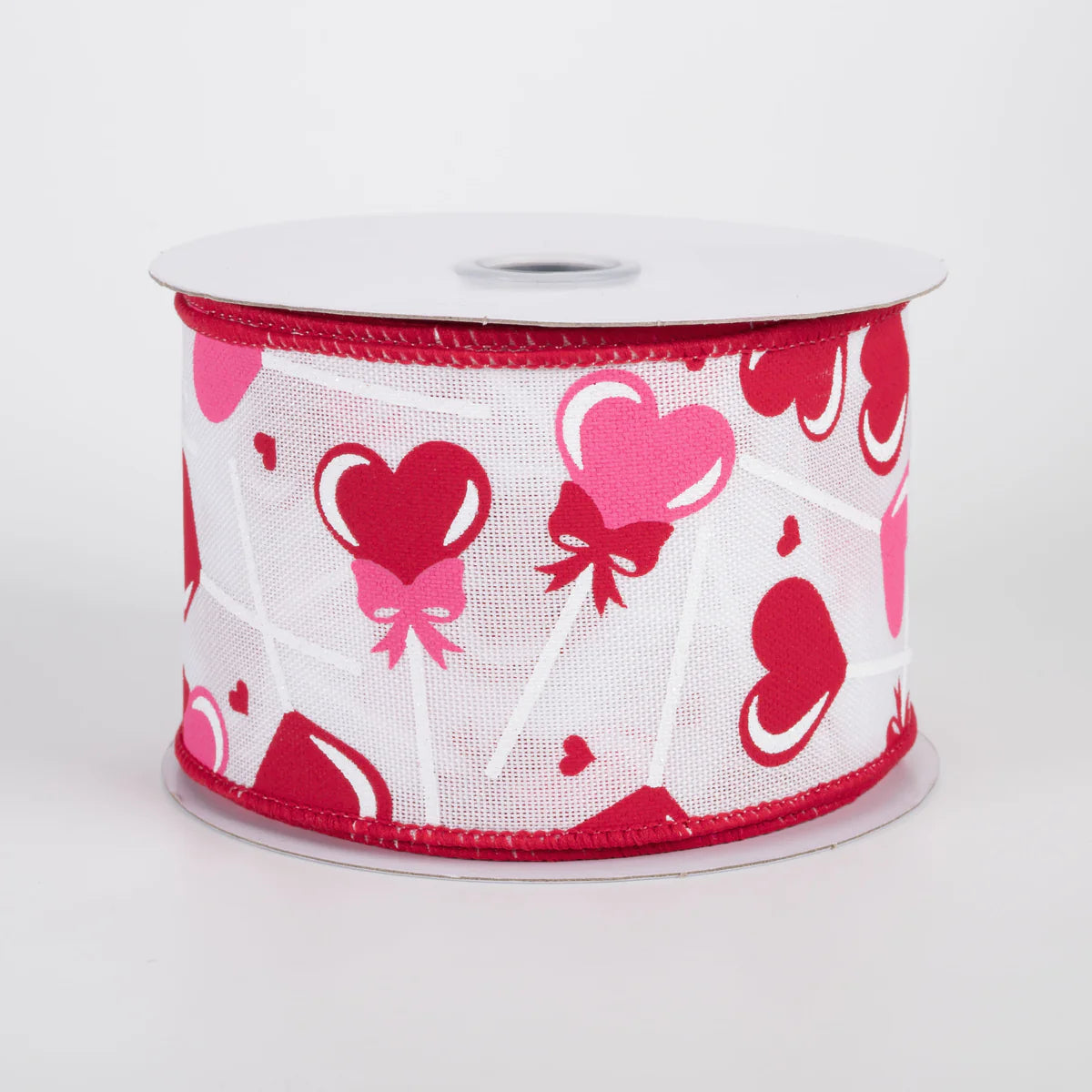 2.5 Inch By 10 Yard Heart Lollipops Ribbon