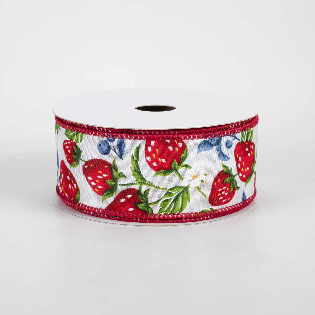1.5 Inch By 10 Yard Strawberries And Blueberries Ribbon