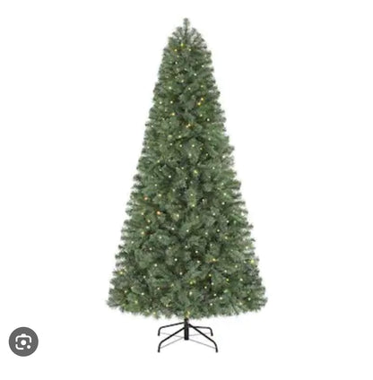 6.5ft Festive Pine LED Pre-Lit Home Accents Holiday Tree Open Box