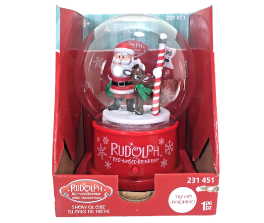 Rudolph Red-Nosed Reindeer Snow Globe