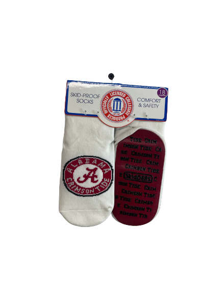 Collegiate Alabama Skid Proof Baby Socks