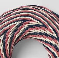 Threshold 16 Inch Red White And Blue Rattan Wreath