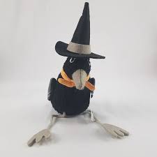 Halloween Witch Plush Bird