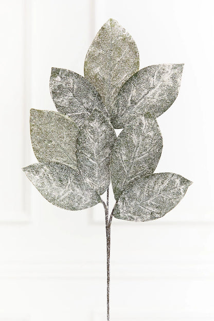 32 Inch Magnolia Snow Leaf Spray