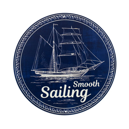 8 Inch Metal Smooth Sailing Sign