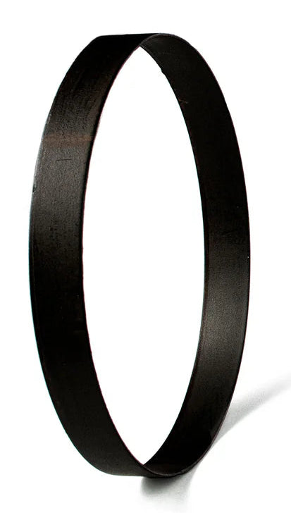 9.75 Inch Matte Black Metal Wreath Ring