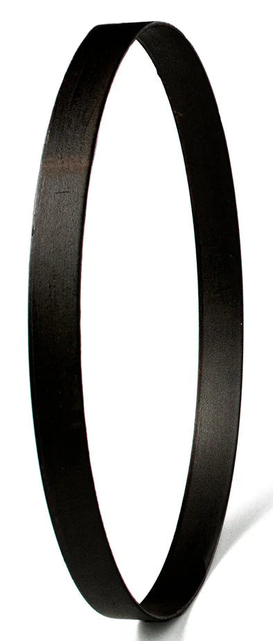 15.75 Inch Matte Black Metal Wreath Ring