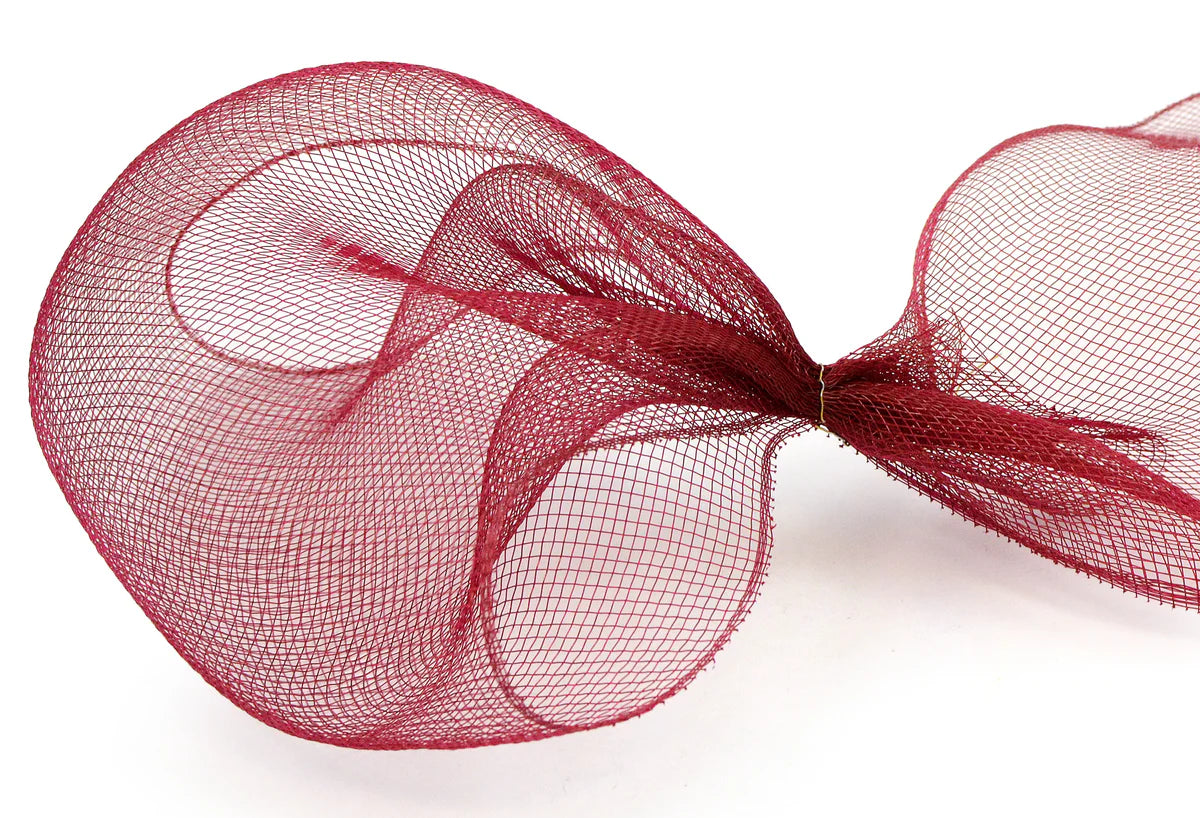10 Inch By 10 Yard Burgundy Mesh