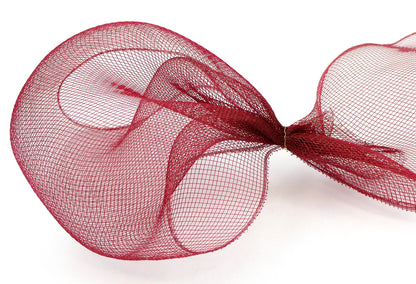 10 Inch By 10 Yard Burgundy Mesh
