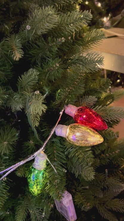 72 Inch Mercury Light Bulb Garland With Timer