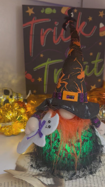 LED Lighted Halloween Gnome 2 Styles