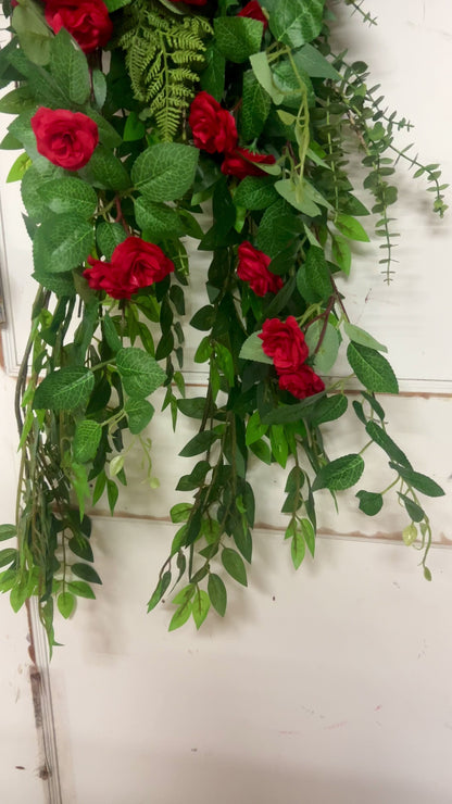 Rose And Greenery Wreath Created By Misty With Little Luxuries