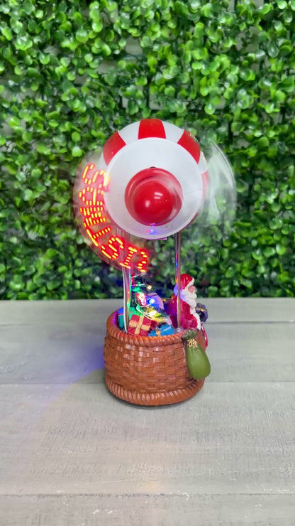 8.07 Inch Lighted Animated Holiday Air Balloon