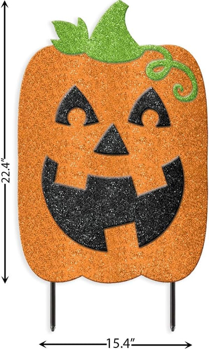 Sparkling Jack O Lantern Yard Decoration