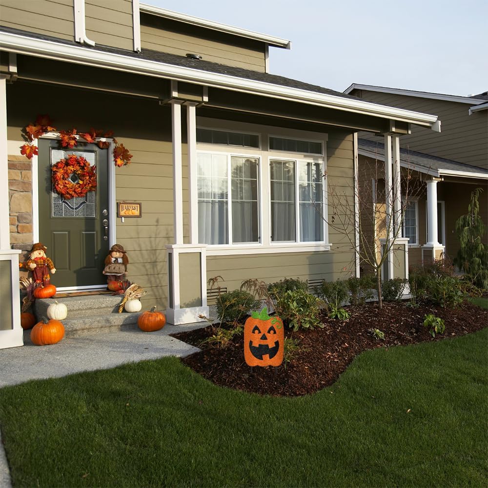 Sparkling Jack O Lantern Yard Decoration