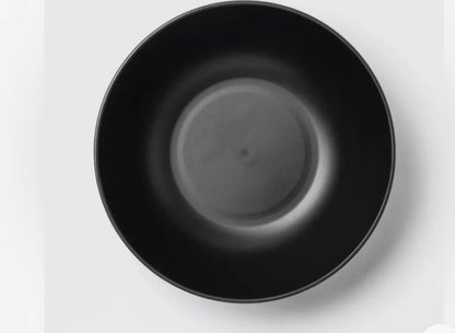 Black Plastic Cereal Bowl