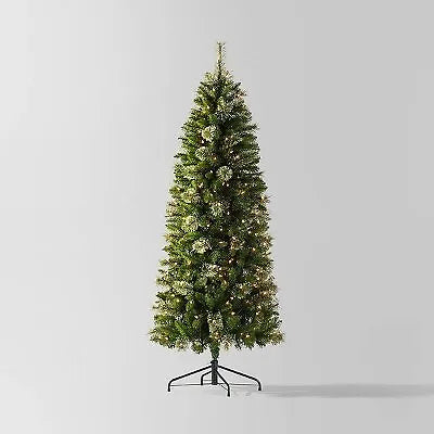 Wondershop 6 Foot Pre Lit Slim Virginia Pine Artificial Christmas Tree Clear Lights Open Box