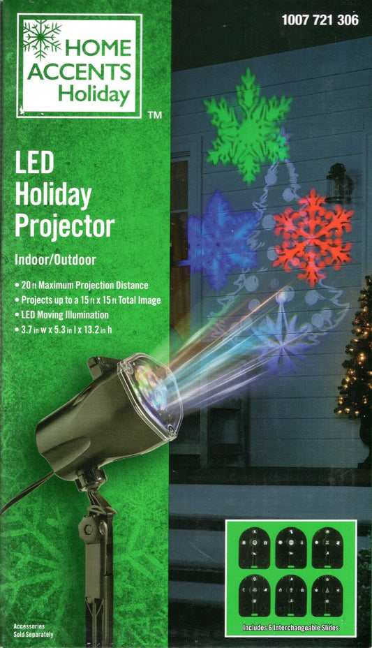 Home Accents LED Holiday Projector Open Box