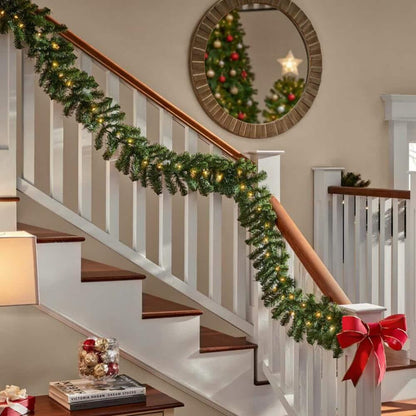 Home Accents Holiday 18 Foot Kingston Fir Pre-Lit Garland