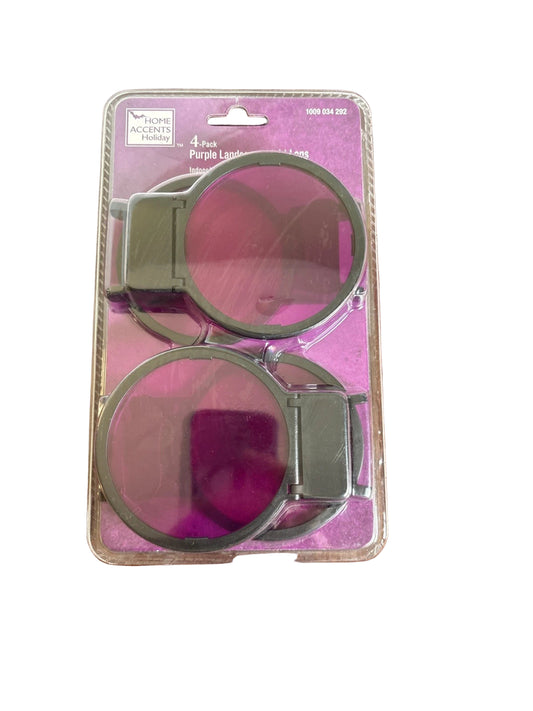 Home Accents 4 Pack Purple Landscape Light Lens