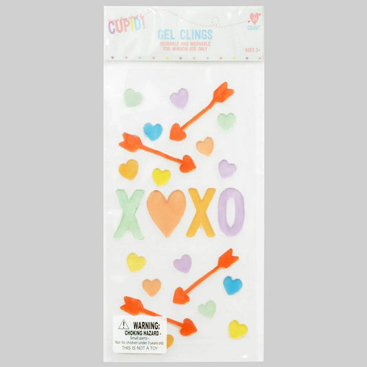 XOXO Valentines Gel Window Clings