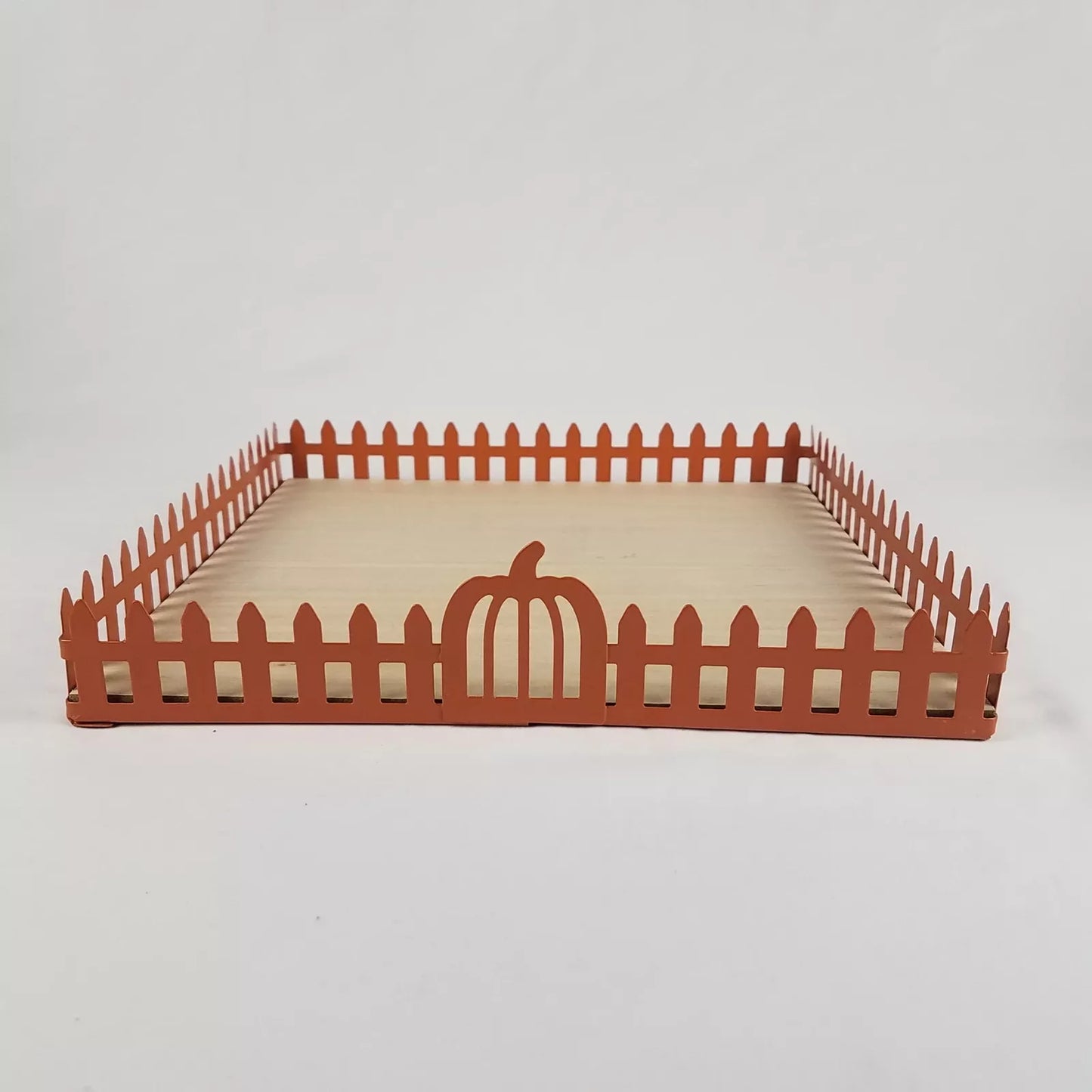 Orange Pumpkin Metal Tray