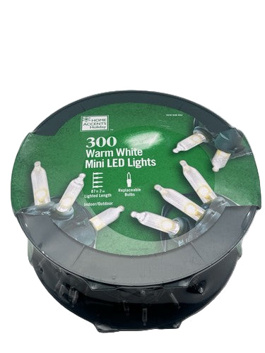 Home Accents Holiday 300-Light Warm White LED Mini String Lights