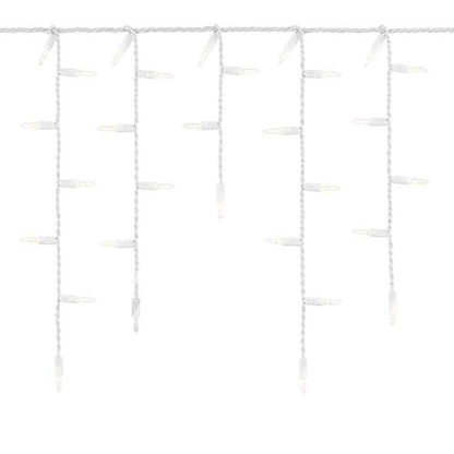 200 Clear Christmas Incandescent Mini Icicle Lights Open Box