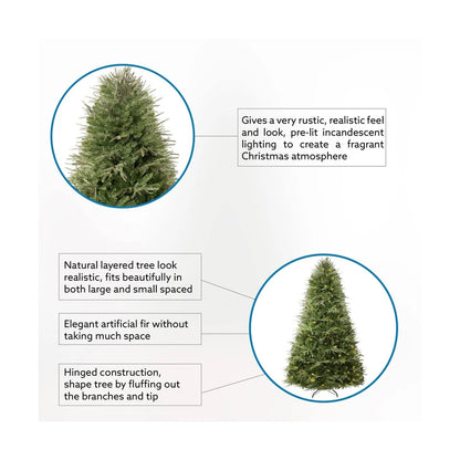 Naomi Home Camden 7.5 Foot Prelit Artificial Christmas Tree Open Box