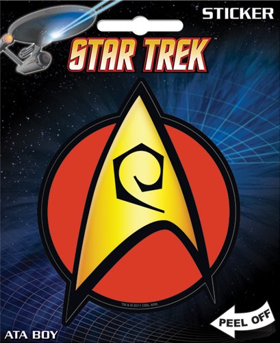 Star Trek Sticker Engineering Insignia