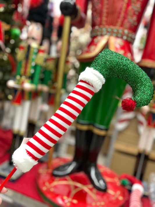 Fabric Santa's Workshop Elf Leg Pick 2 Styles