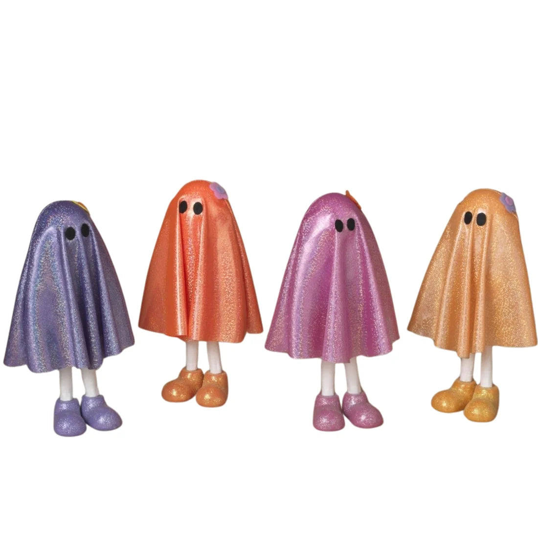 11.42 Inch Resin And Fabric Halloween Ghost Four Styles