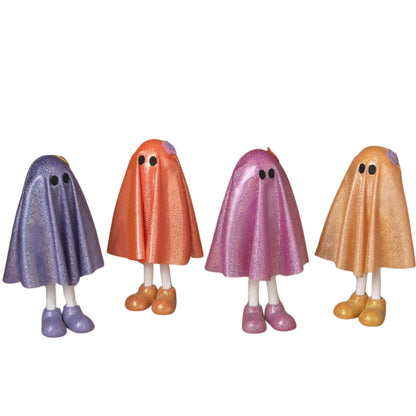 11.42 Inch Resin And Fabric Halloween Ghost Four Styles