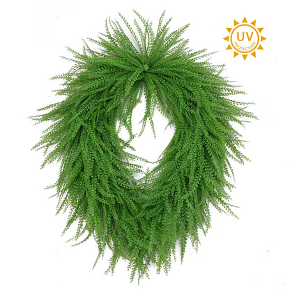 26 Inch Oval Bead Grass Wreath