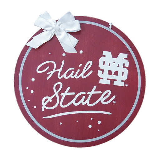 Mississippi State Wood Door Hanger