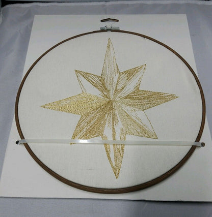 Threshold Embroidery Gold Star Hoop Wall Decor