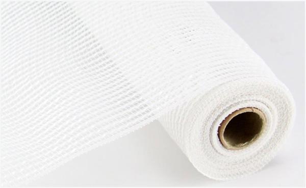 10 Inch X 10 Yards Matte White Mesh