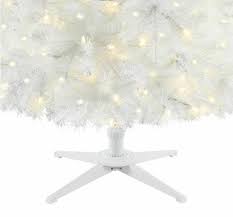 Home Accents 7 ft Snowy Tinsel Spruce LED Pre-Lit Artificial Christmas Tree with 300 Warm White Mini Lights Open Box